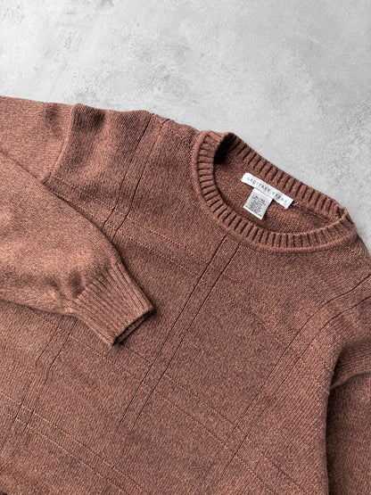 Grid Textured Sweater Y2K - XL