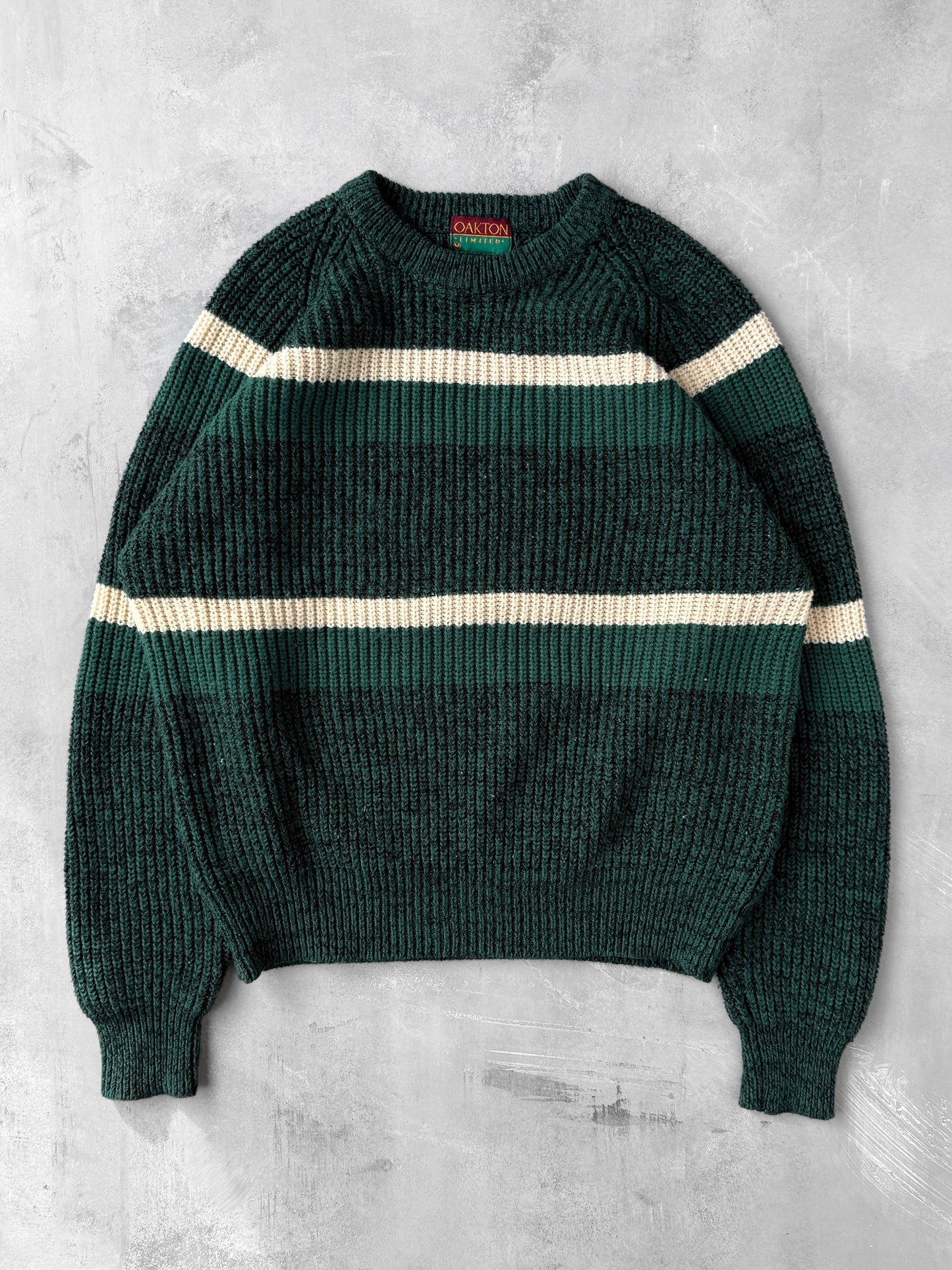 Marled Greens Sweater 90's - Medium