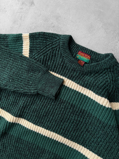 Marled Greens Sweater 90's - Medium