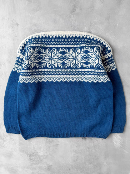Norwegian Ski Sweater 70's - XL
