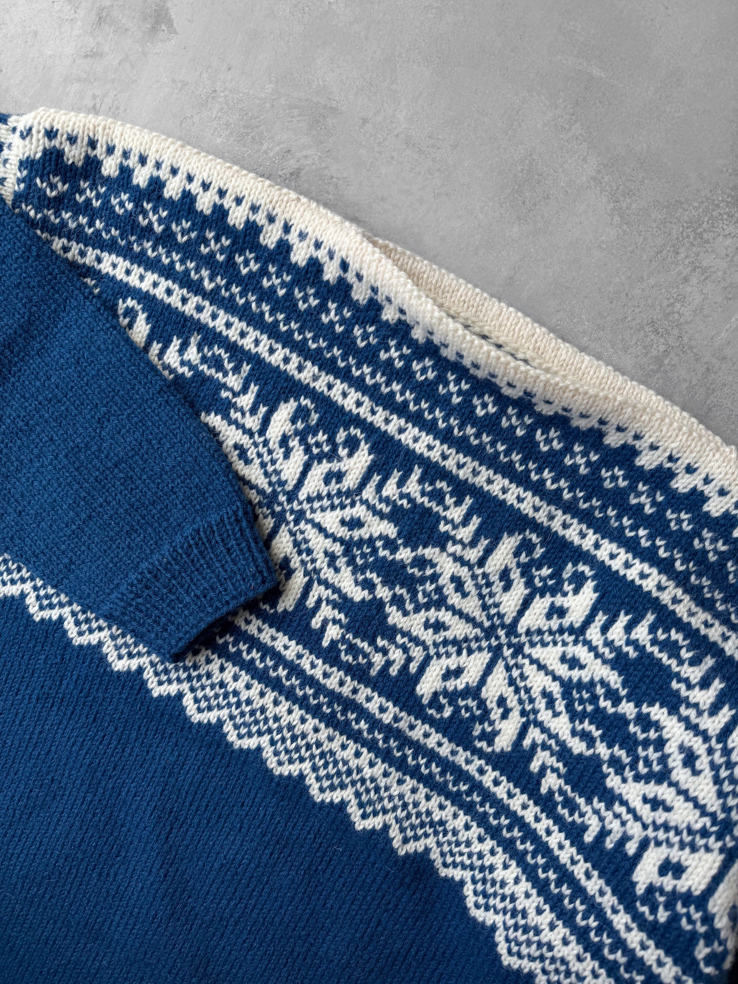 Norwegian Ski Sweater 70's - XL