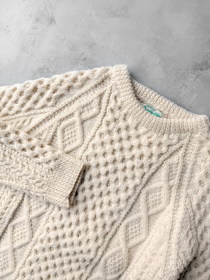 Irish Fisherman Sweater 80's - Medium / Large