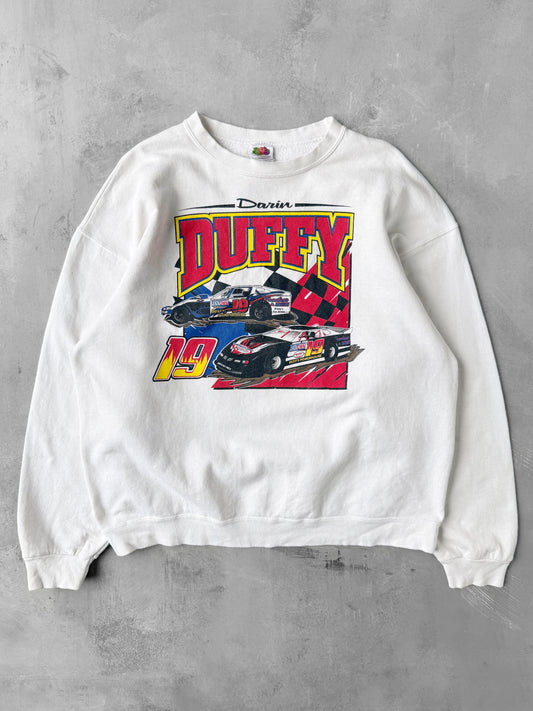 Darnin Duffy NASCAR Sweatshirt Y2K - Large / XL