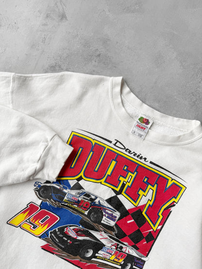 Darnin Duffy NASCAR Sweatshirt Y2K - Large / XL