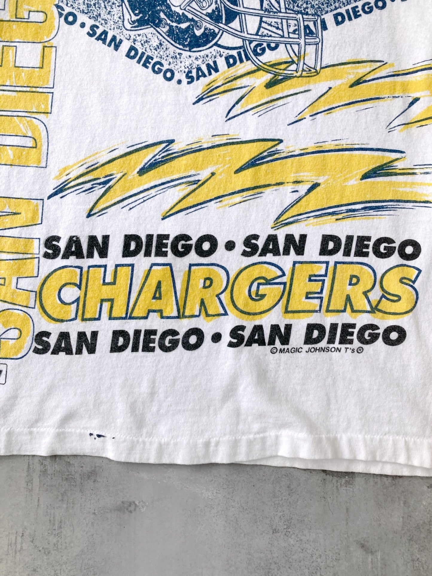 San Diego Chargers T-Shirt 90's - Large