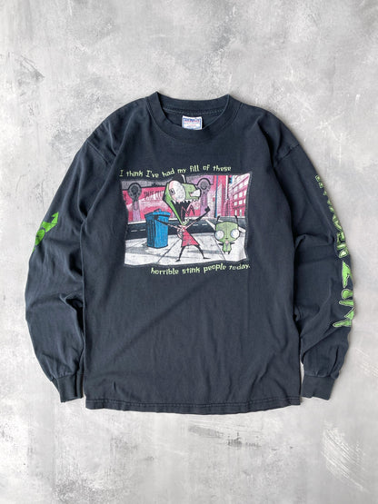 Invader Zim Long Sleeved T-Shirt 00's - Medium