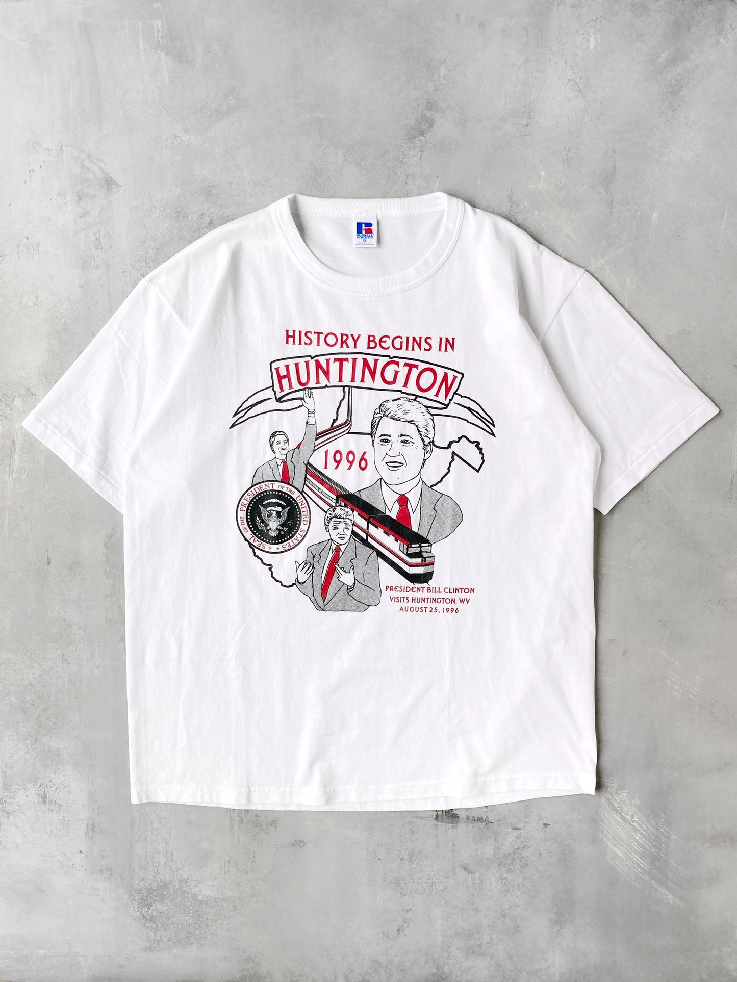 Bill Clinton Huntington T-Shirt '96 - XL
