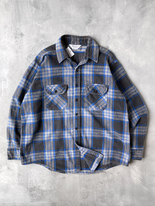 Plaid Cotton Flannel Shirt 90's - XL