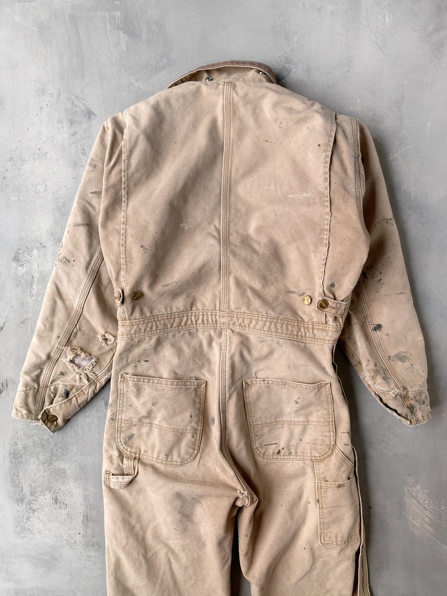 Thrashed Carhartt Insulated Coveralls - Small