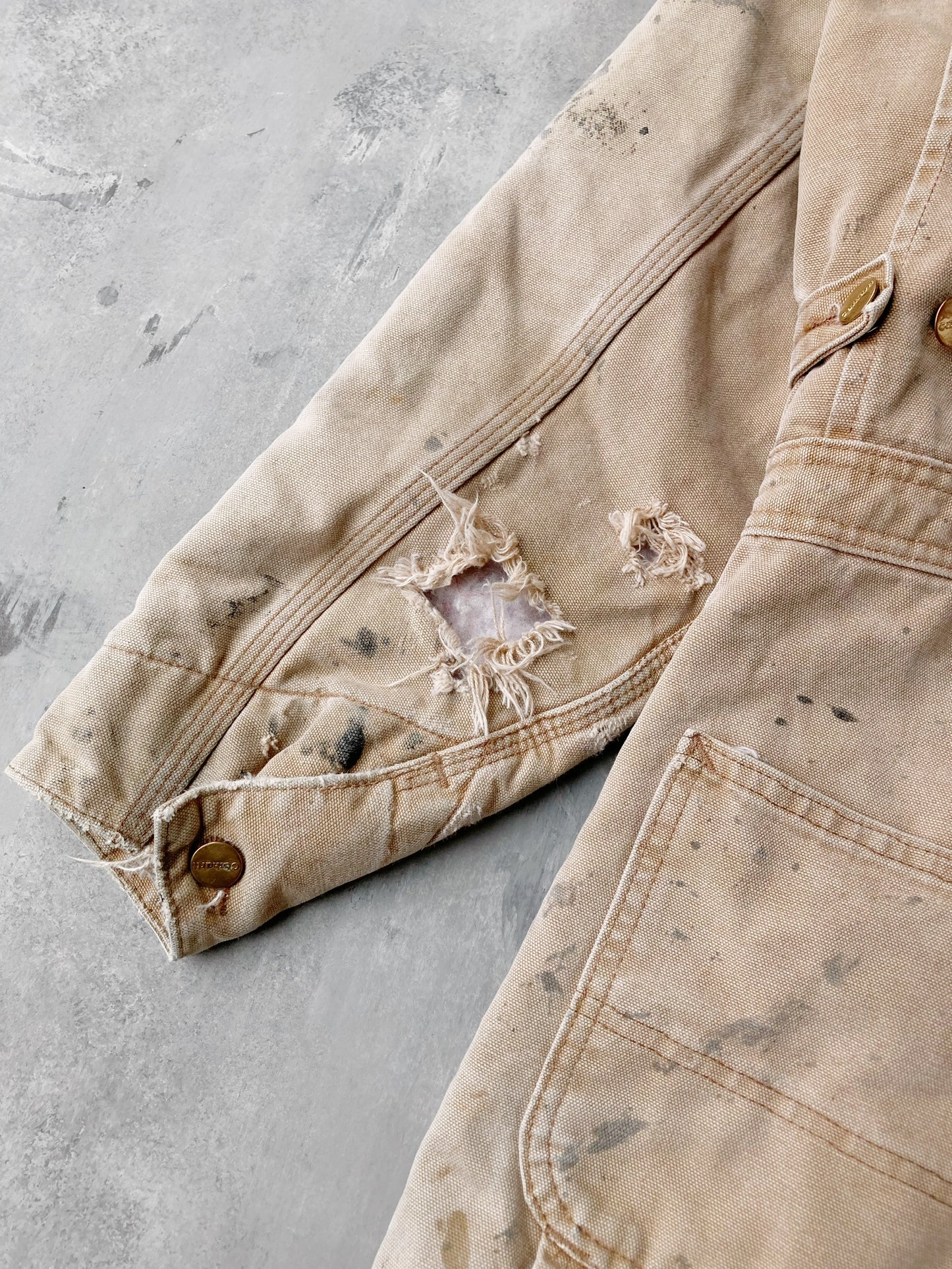 Thrashed Carhartt Insulated Coveralls - Small
