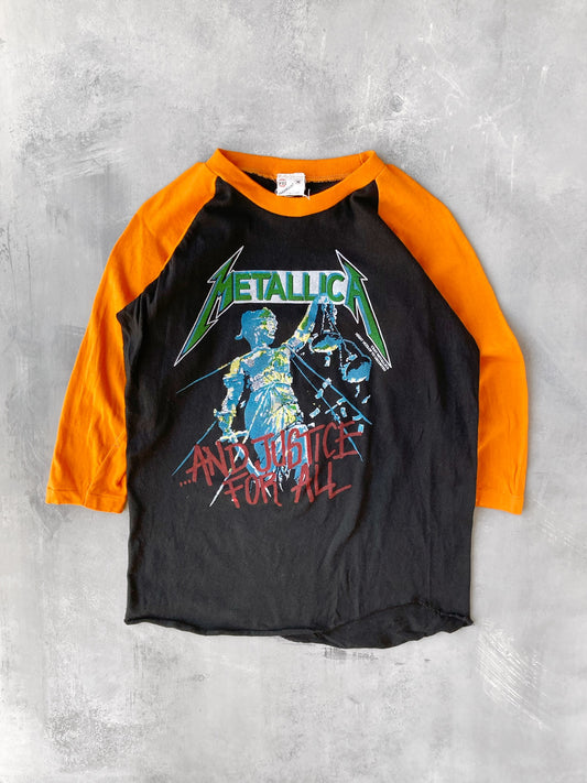 Metallica With Justice for All Tour T-Shirt 80's - Small