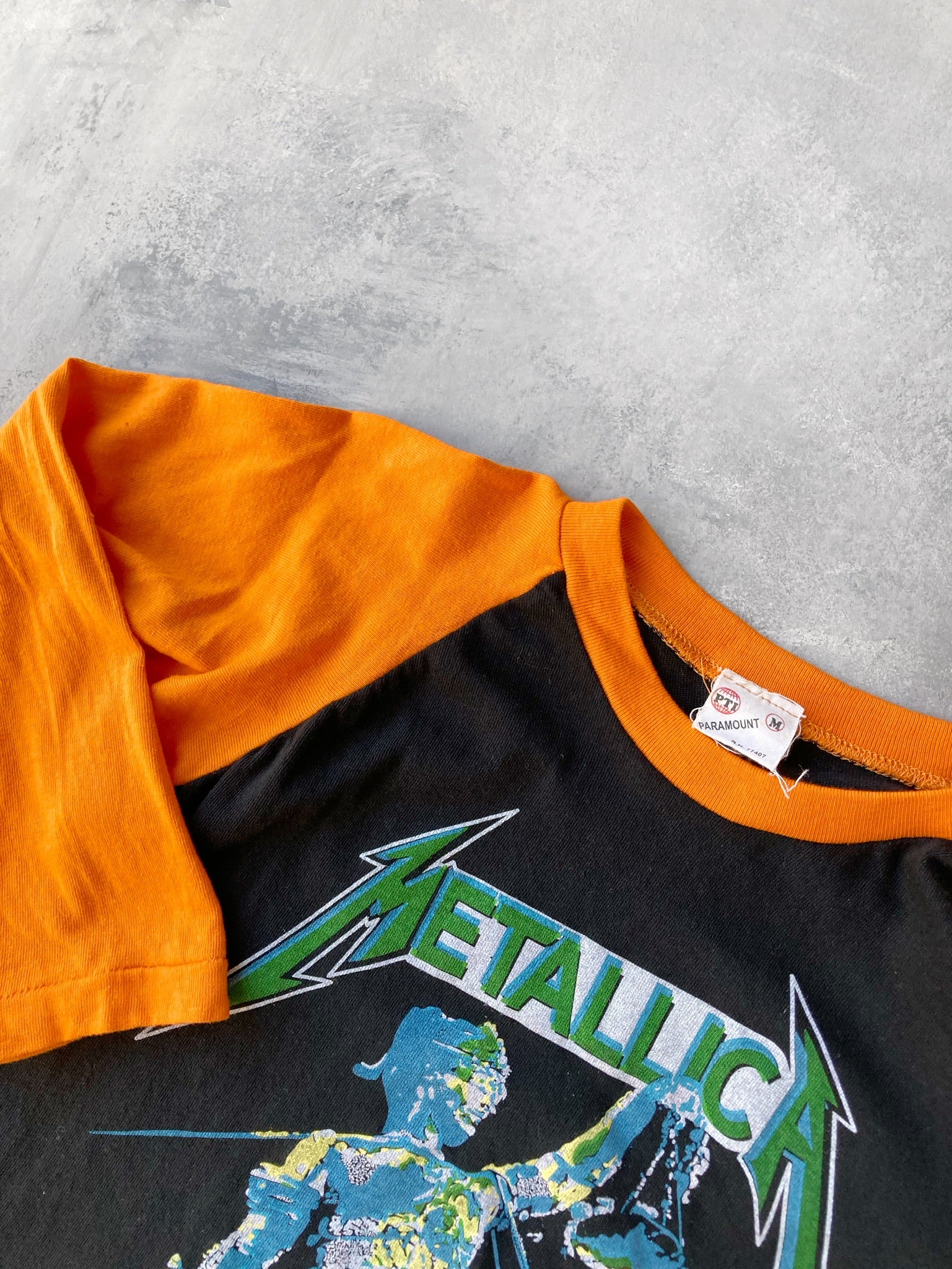 Orange metallica hot sale shirt