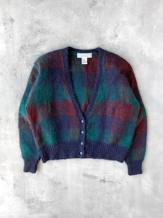 Plaid Cardigan 00's - Small