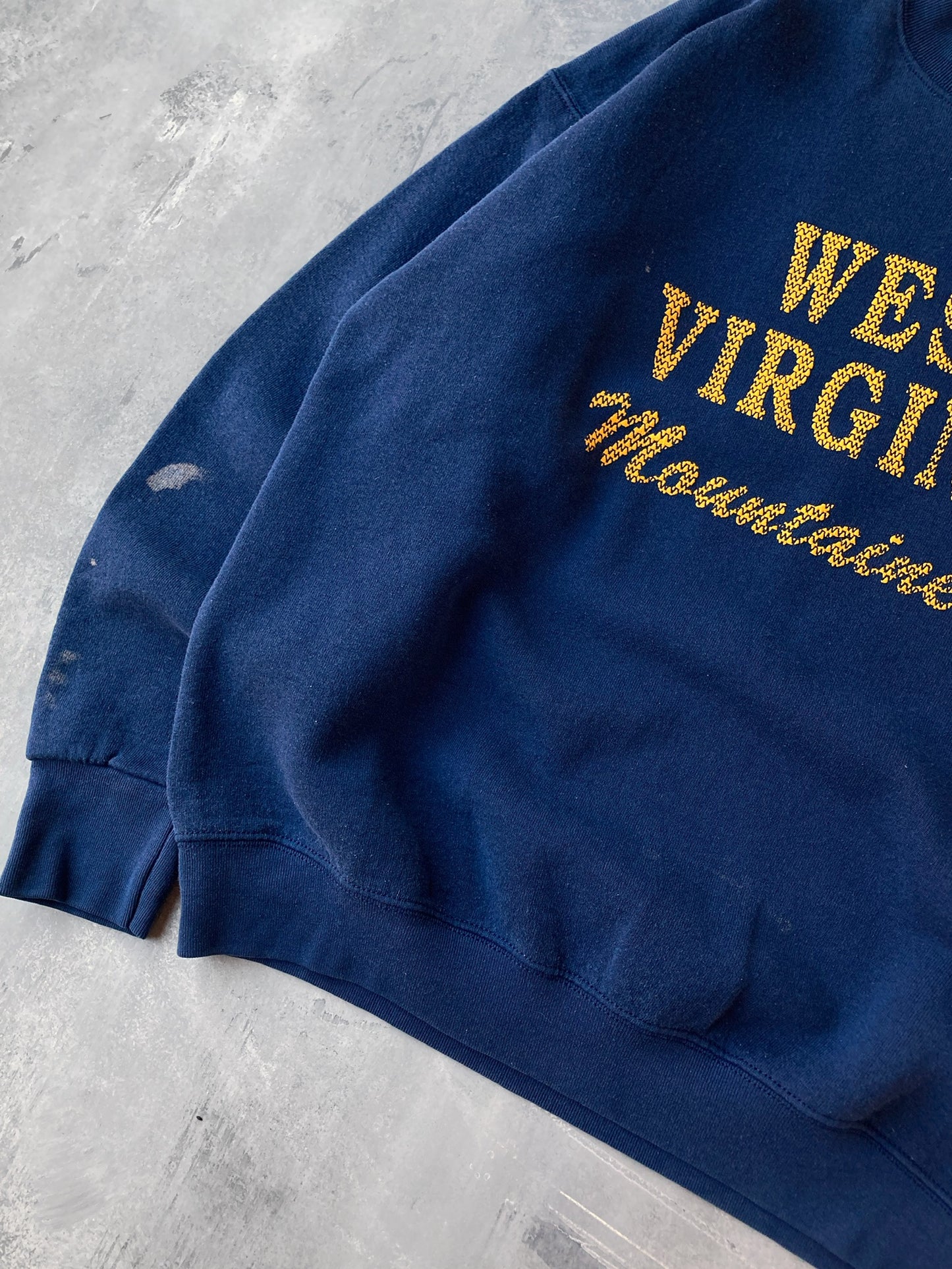 West Virginia Sweatshirt 90's - Large