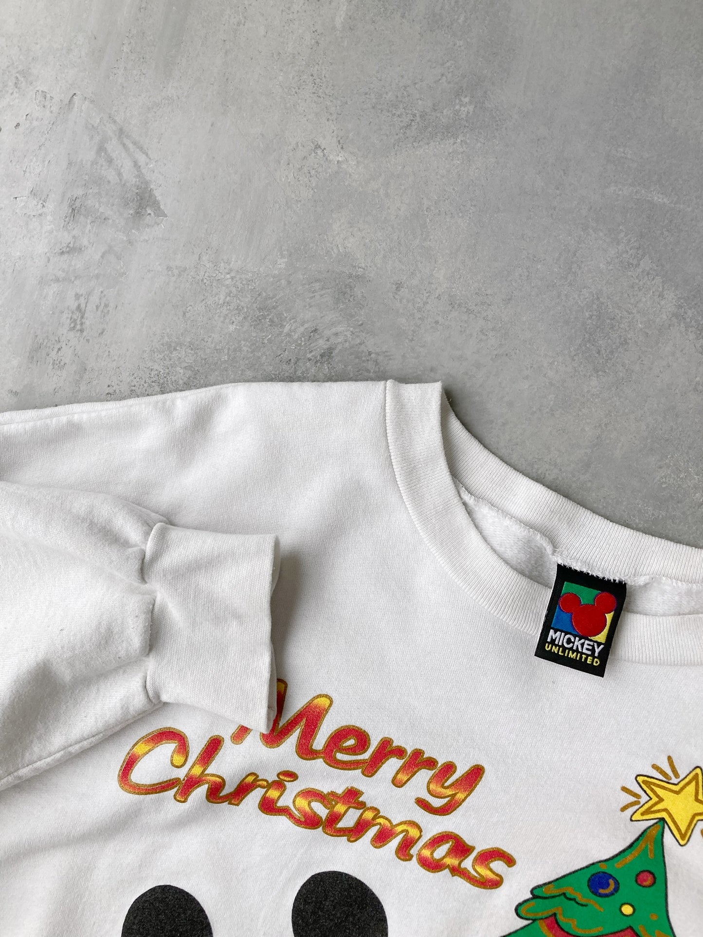 Mickey Christmas Sweatshirt 90's - XXL