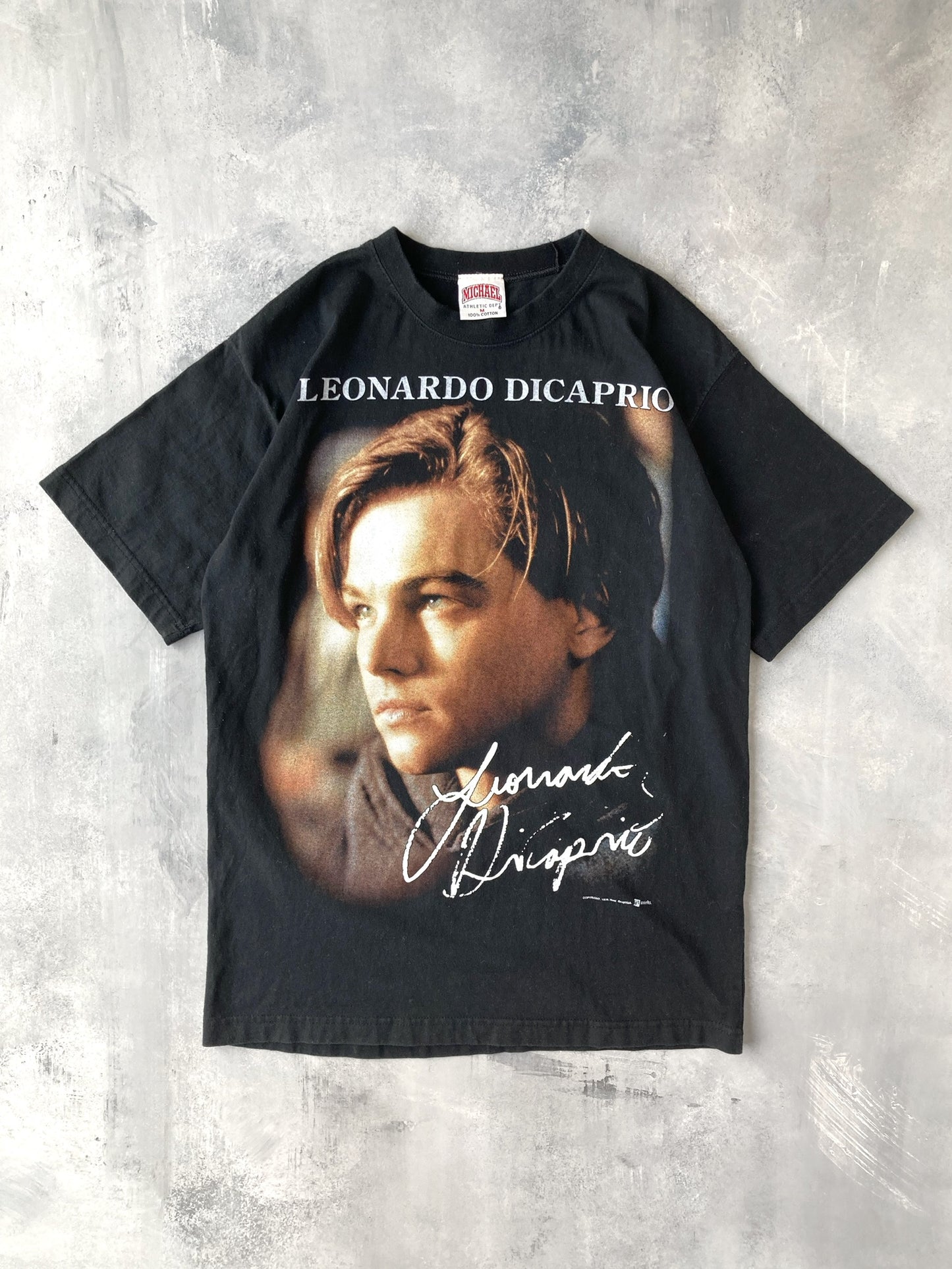 Leonardo DiCaprio Portrait T-Shirt 90's - Medium