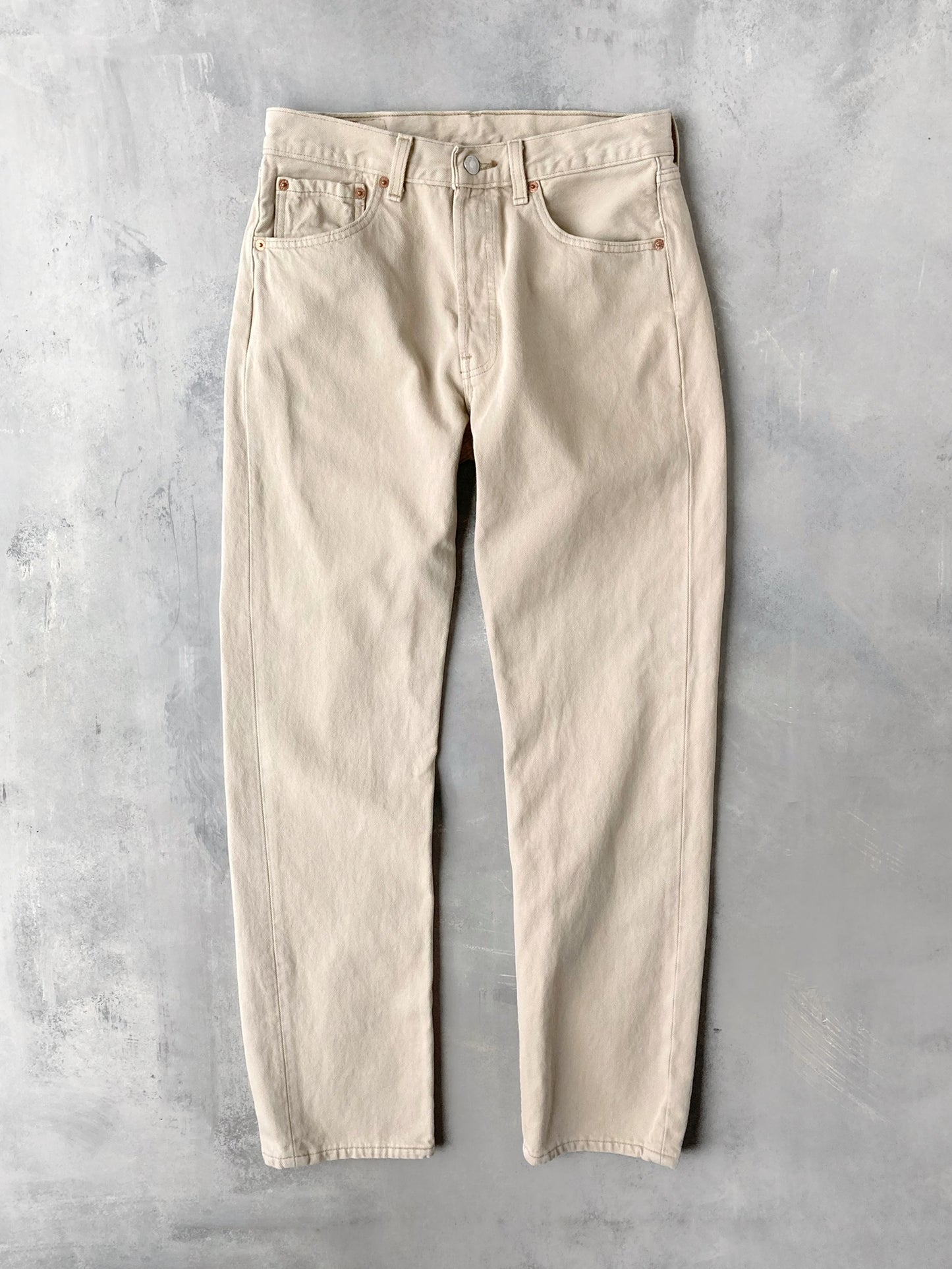 Levi's 501 Tan Jeans 90's - 4 / 6