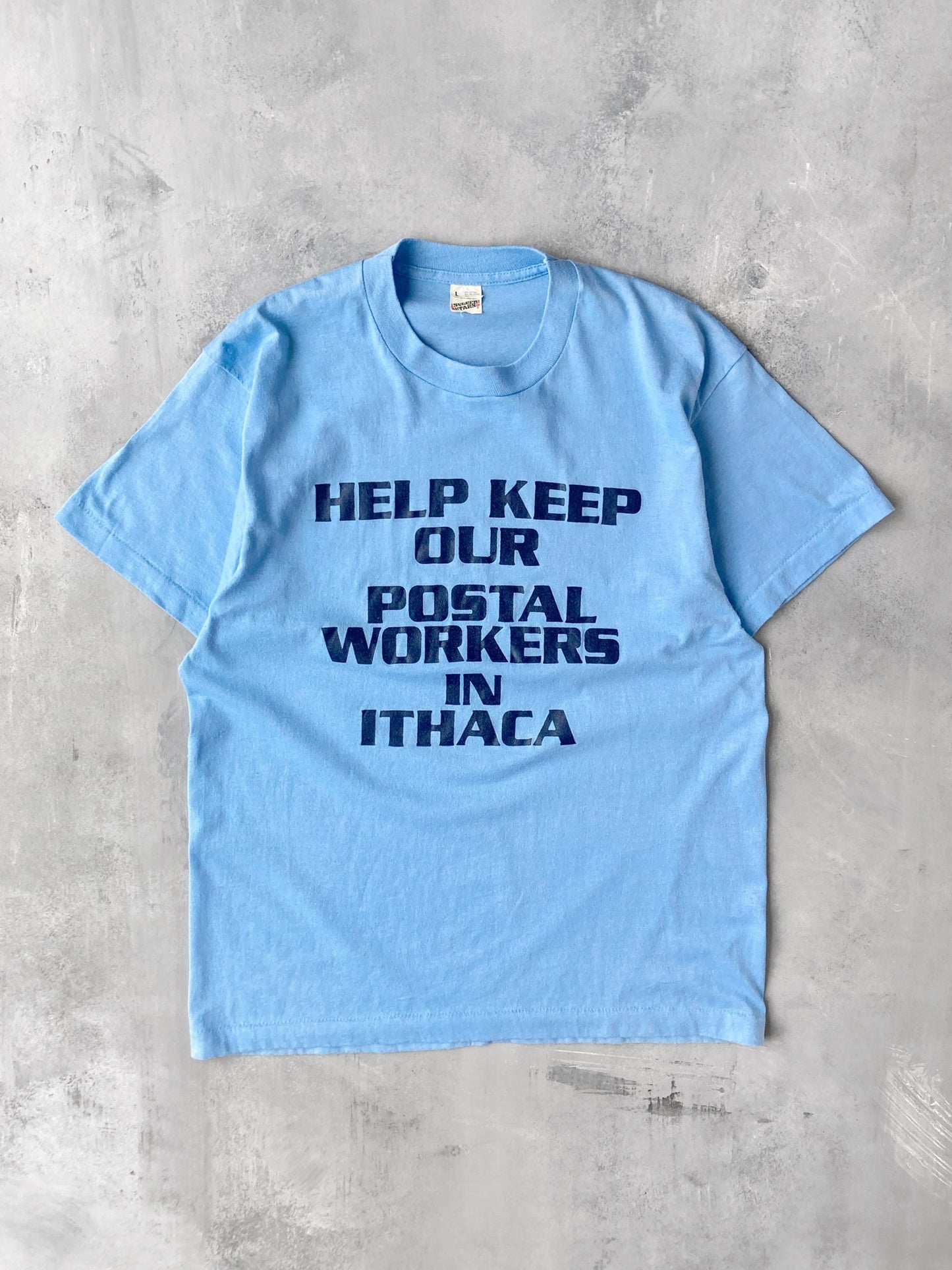 Ithaca Post T-Shirt 80's - Medium