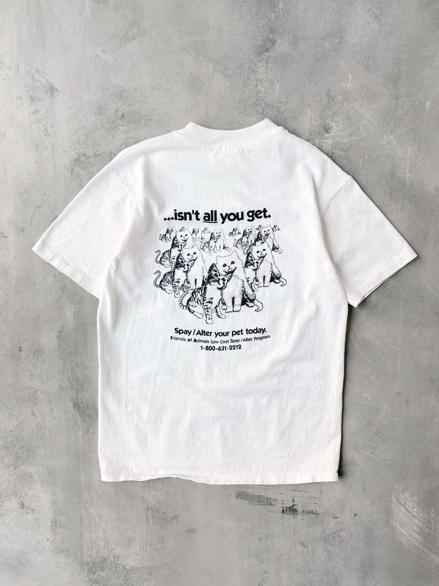 Friends of Animals T-Shirt '90 - Small