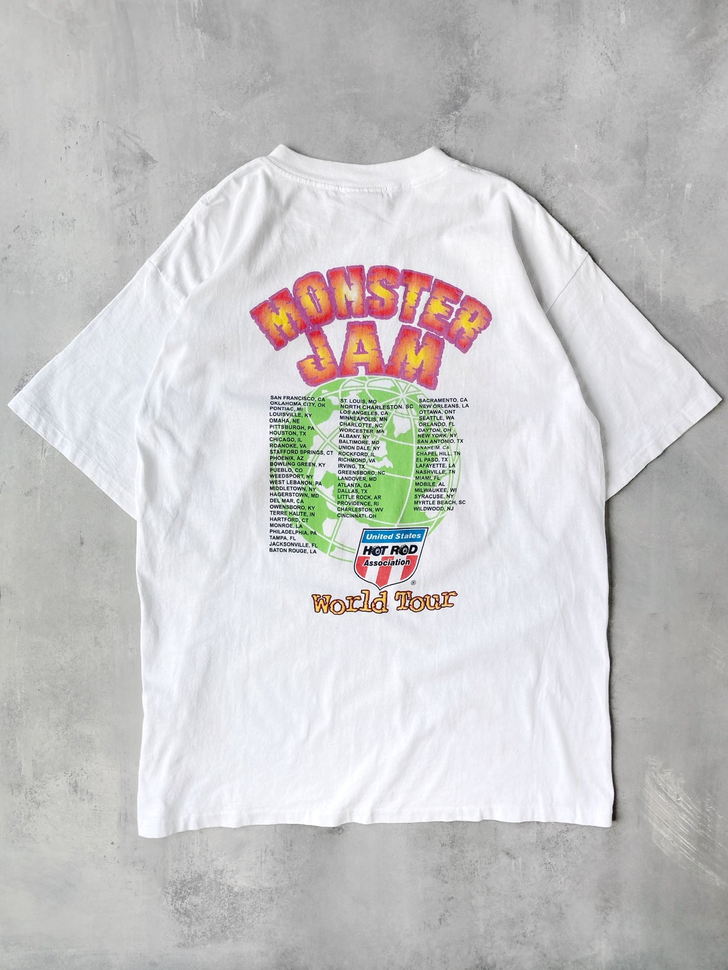Monster Jam World Tour T-Shirt 90's - XL