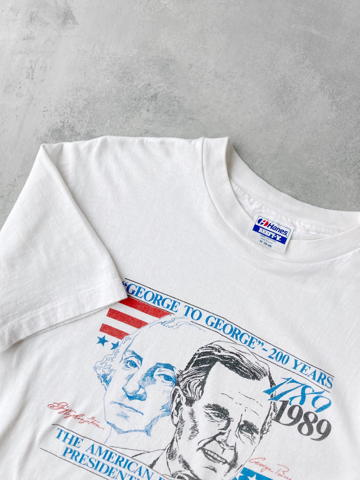 American Bicentennial Presidential Inaugural T-Shirt '89 - Medium