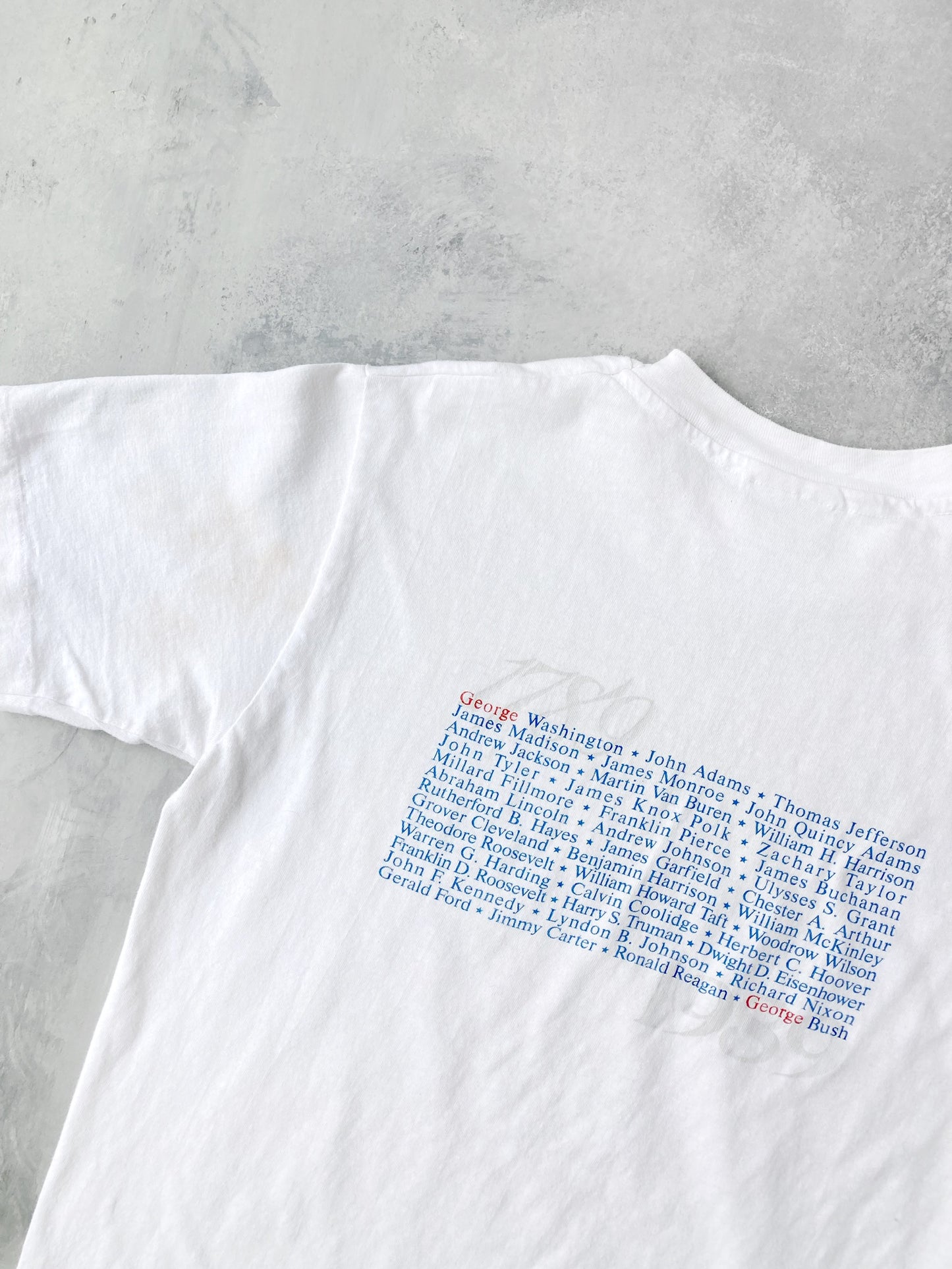 American Bicentennial Presidential Inaugural T-Shirt '89 - Medium