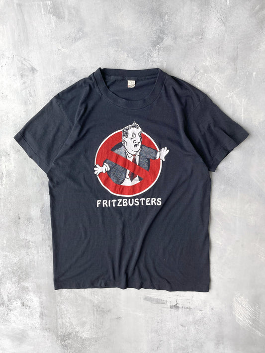 Fritzbusters Political Parody T-Shirt 80's - Large
