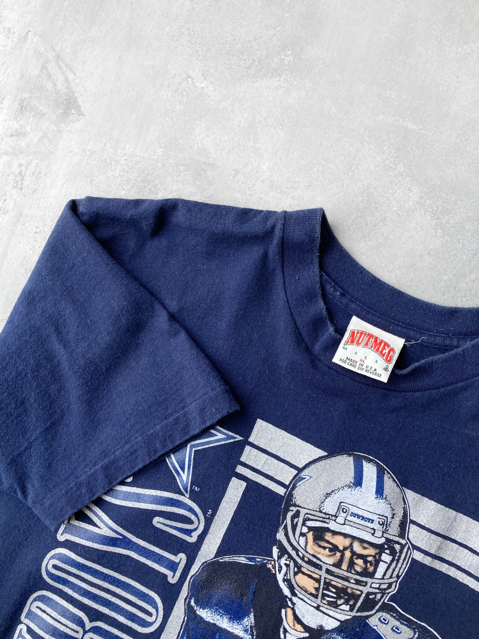 Troy Aikman T-Shirt 90's - Large