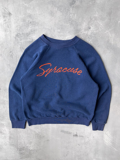 Syracuse Script Raglan Crewneck 80's - Small