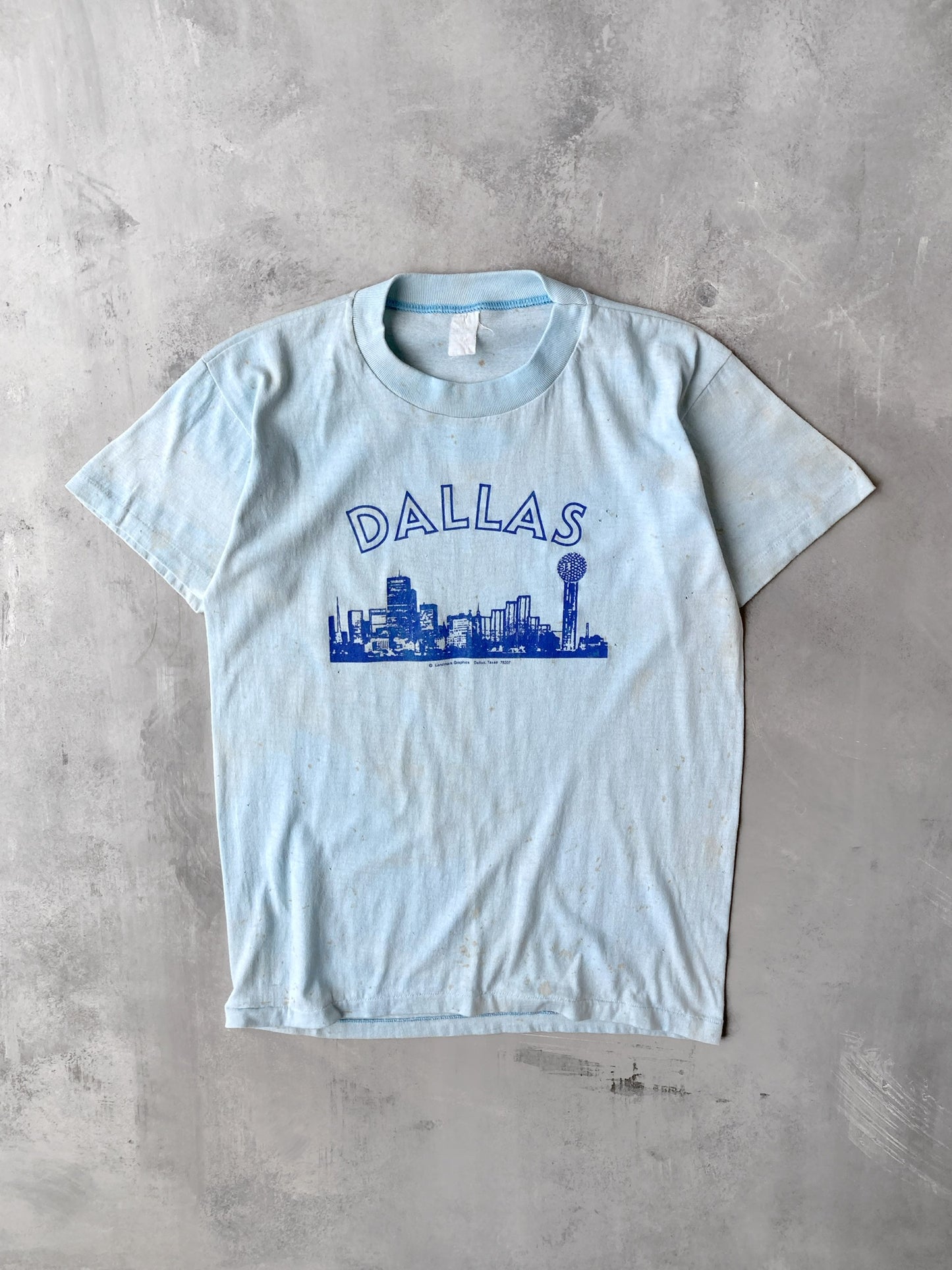 Dallas, Texas Skyline T-Shirt 80's - Medium