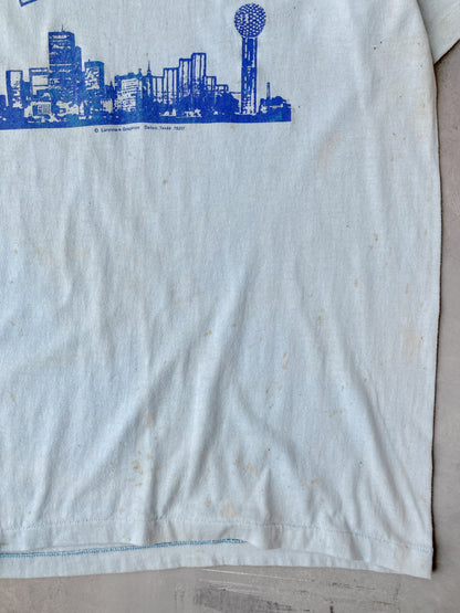 Dallas, Texas Skyline T-Shirt 80's - Medium