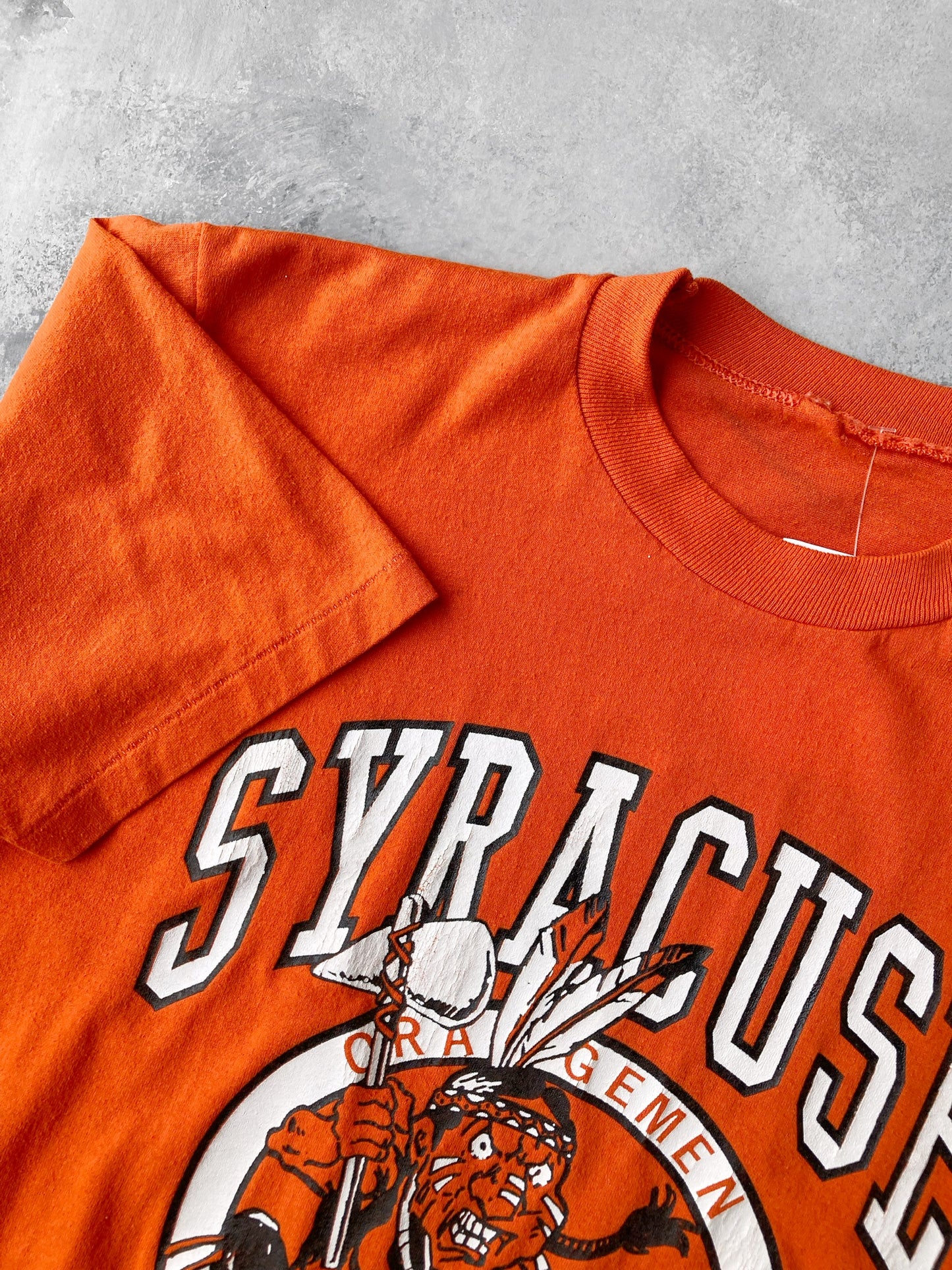 Syracuse University Saltine Warrior T-Shirt '87 - Medium