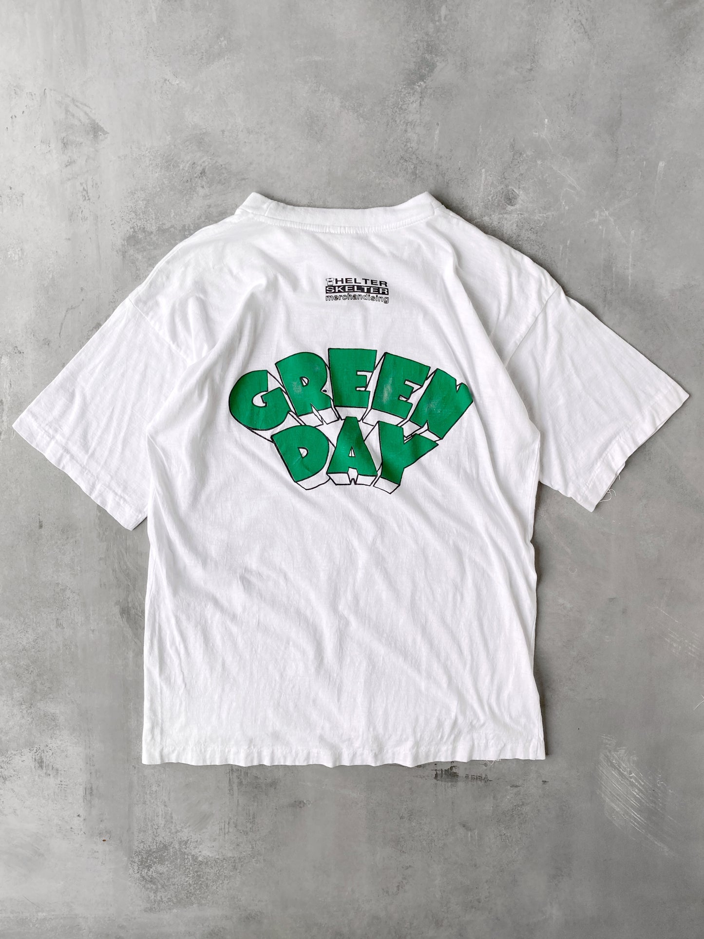 Green Day Basket Case T-Shirt 90's - Large