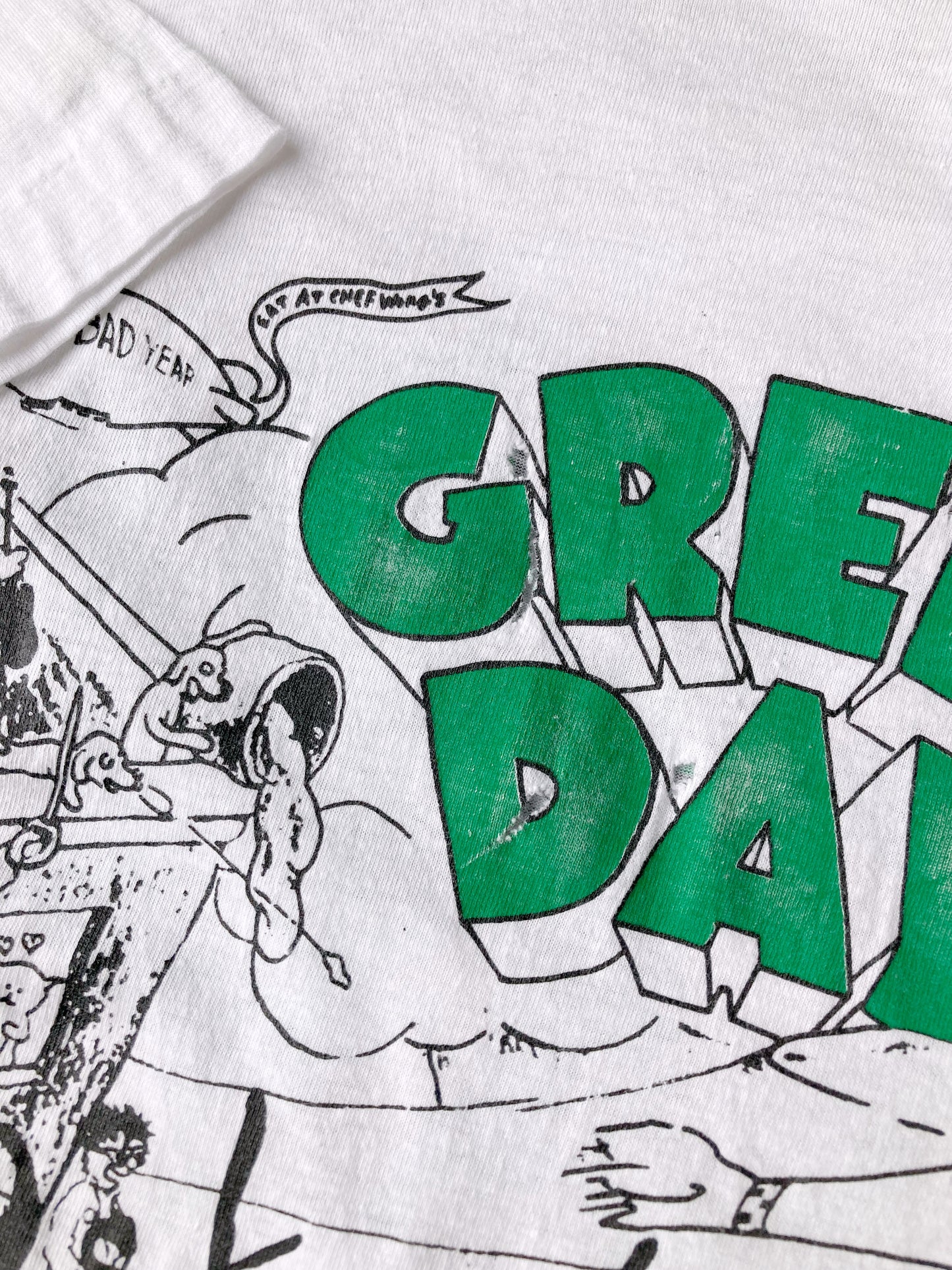 Green Day Basket Case T-Shirt 90's - Large