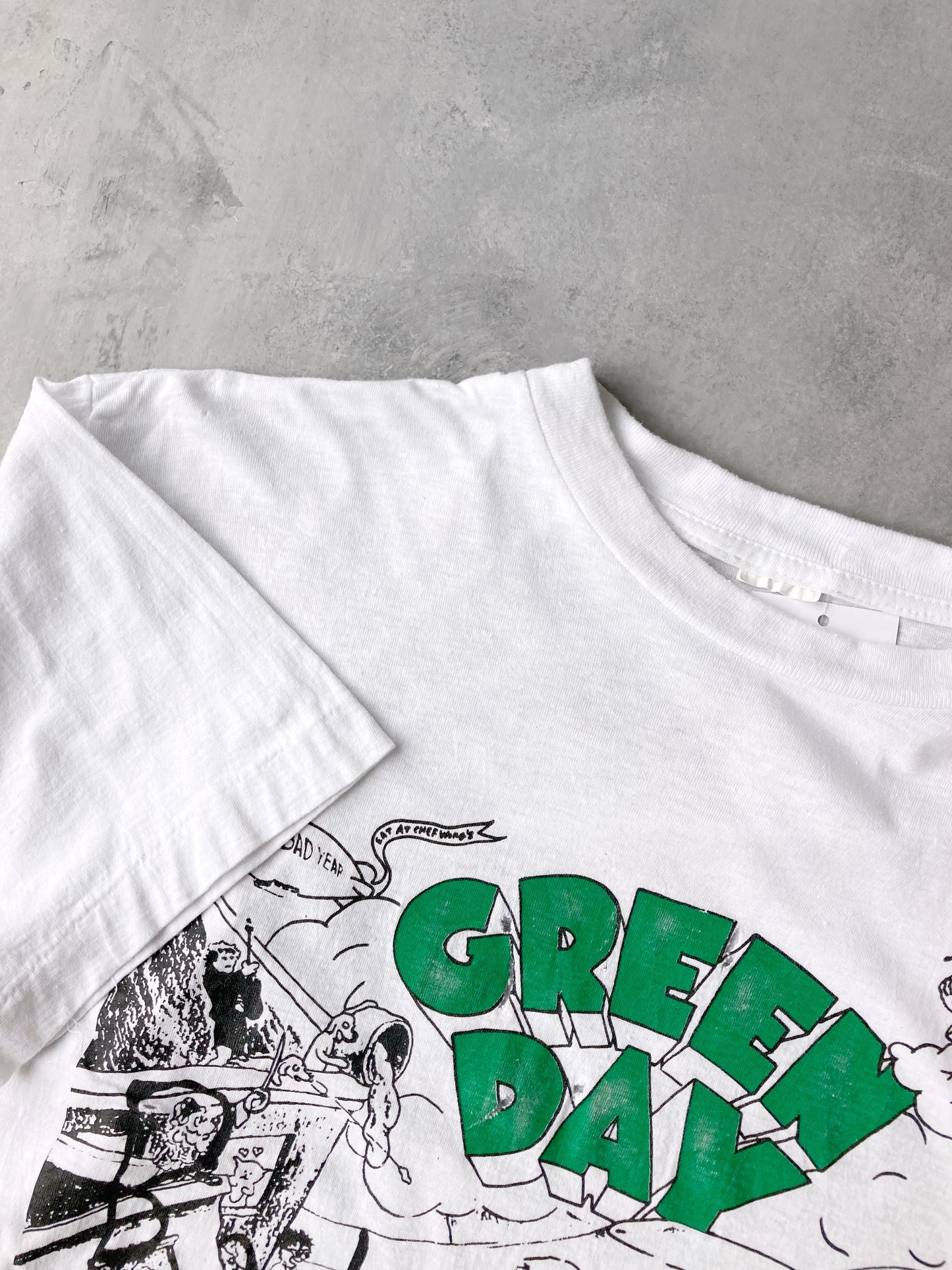 Green Day Basket Case T-Shirt 90's - Large